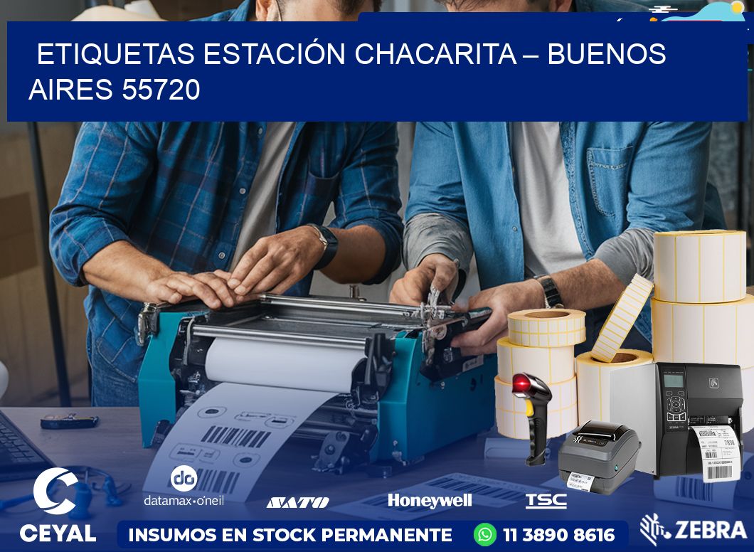 ETIQUETAS ESTACIÓN CHACARITA – BUENOS AIRES 55720