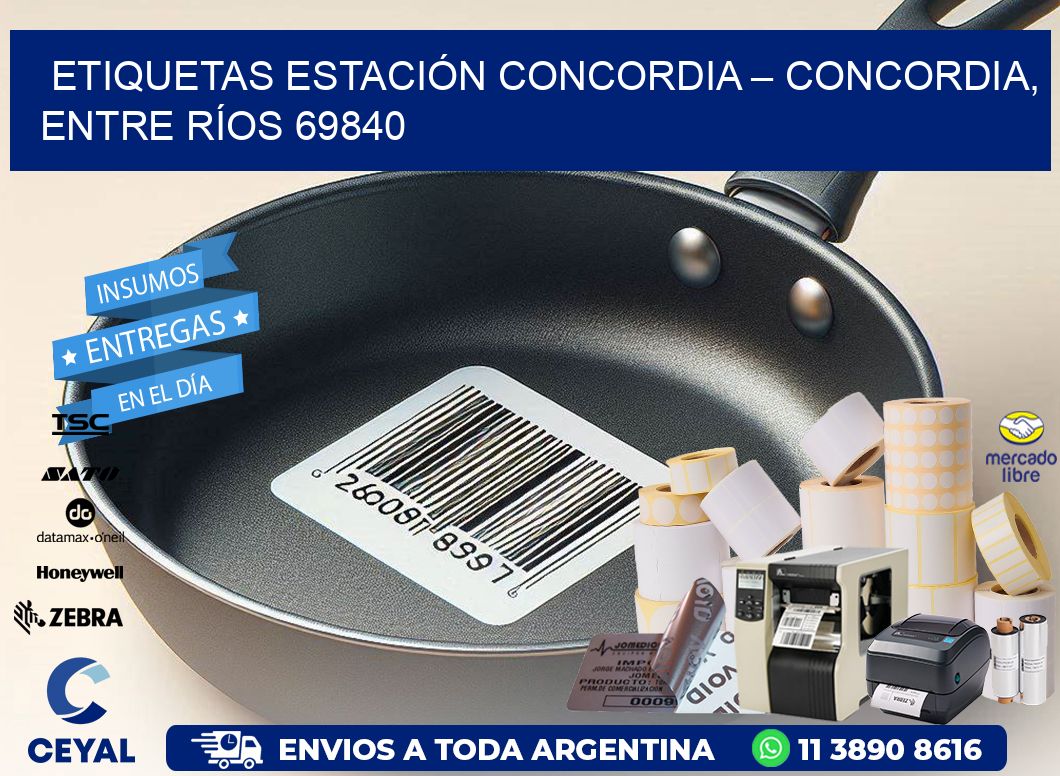 ETIQUETAS ESTACIÓN CONCORDIA – CONCORDIA, ENTRE RÍOS 69840