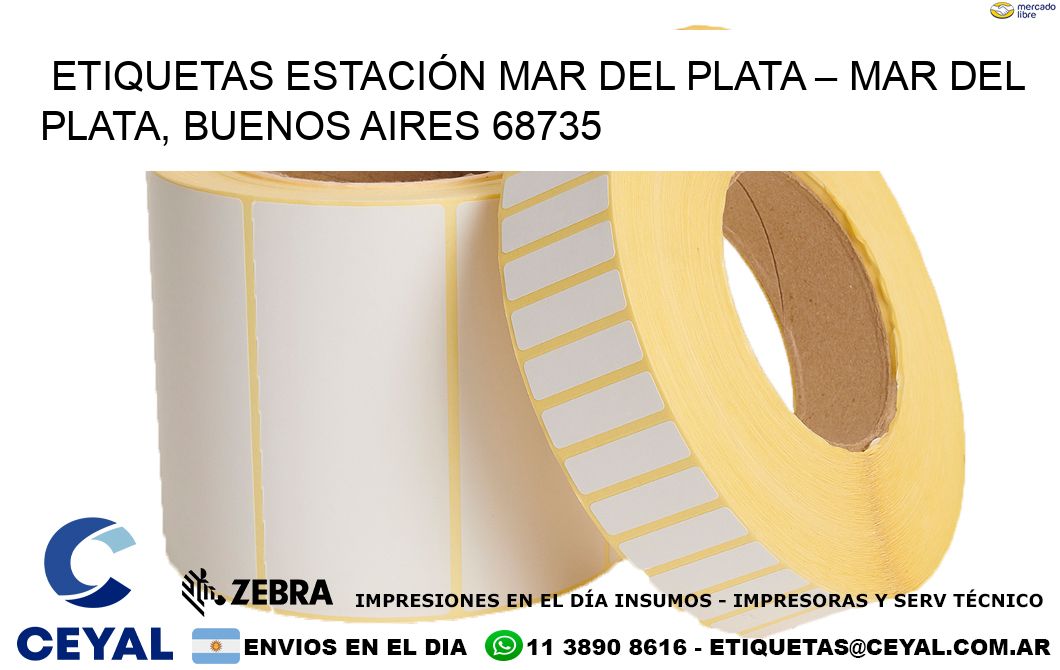 ETIQUETAS ESTACIÓN MAR DEL PLATA – MAR DEL PLATA, BUENOS AIRES 68735