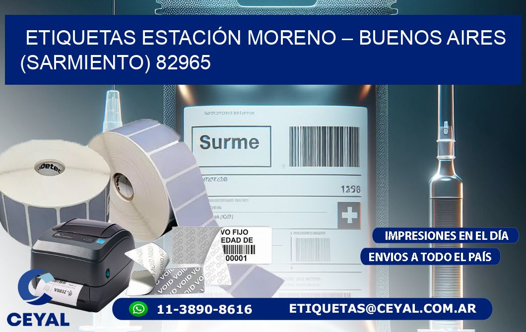 ETIQUETAS ESTACIÓN MORENO – BUENOS AIRES (SARMIENTO) 82965