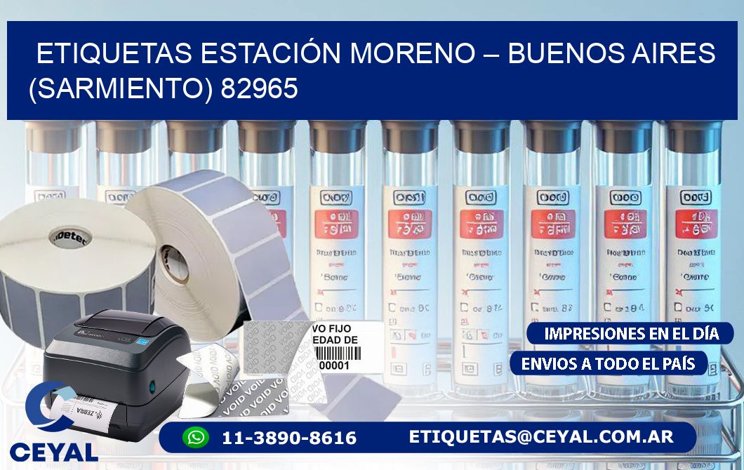 ETIQUETAS ESTACIÓN MORENO – BUENOS AIRES (SARMIENTO) 82965