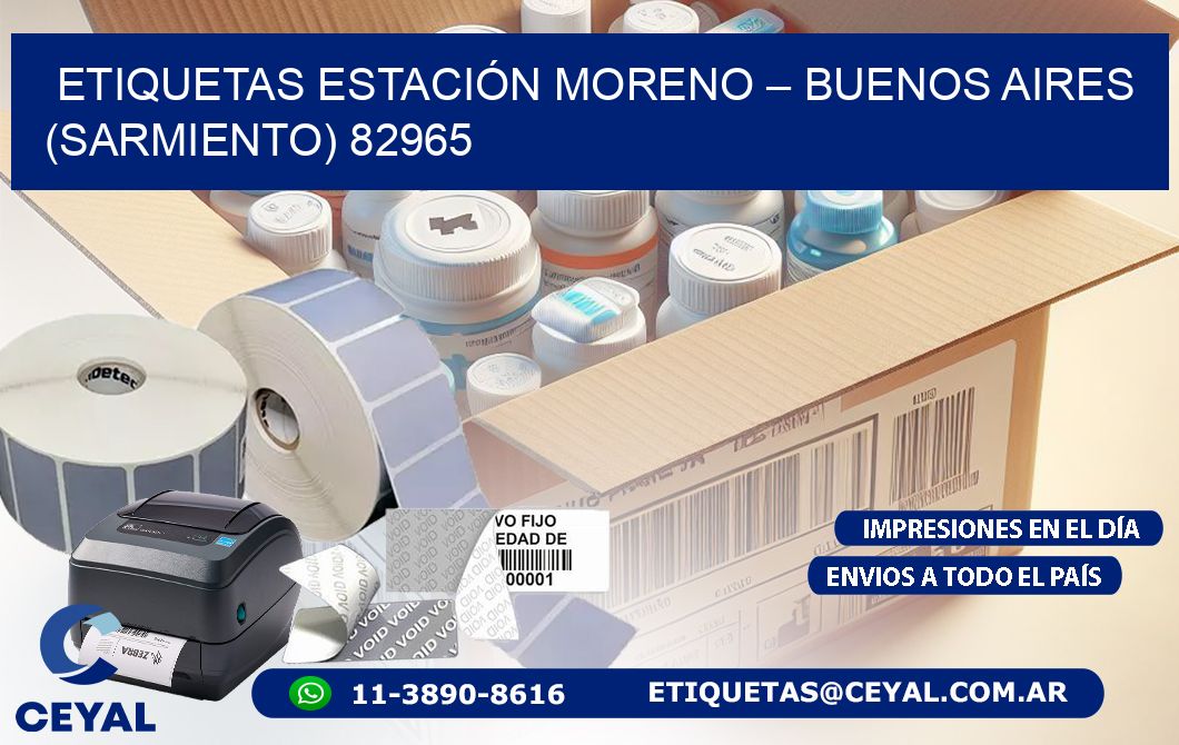 ETIQUETAS ESTACIÓN MORENO – BUENOS AIRES (SARMIENTO) 82965