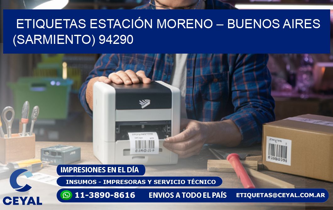 ETIQUETAS ESTACIÓN MORENO – BUENOS AIRES (SARMIENTO) 94290