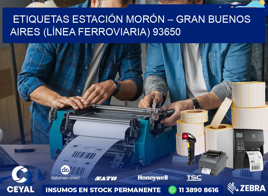 ETIQUETAS ESTACIÓN MORÓN – GRAN BUENOS AIRES (LÍNEA FERROVIARIA) 93650