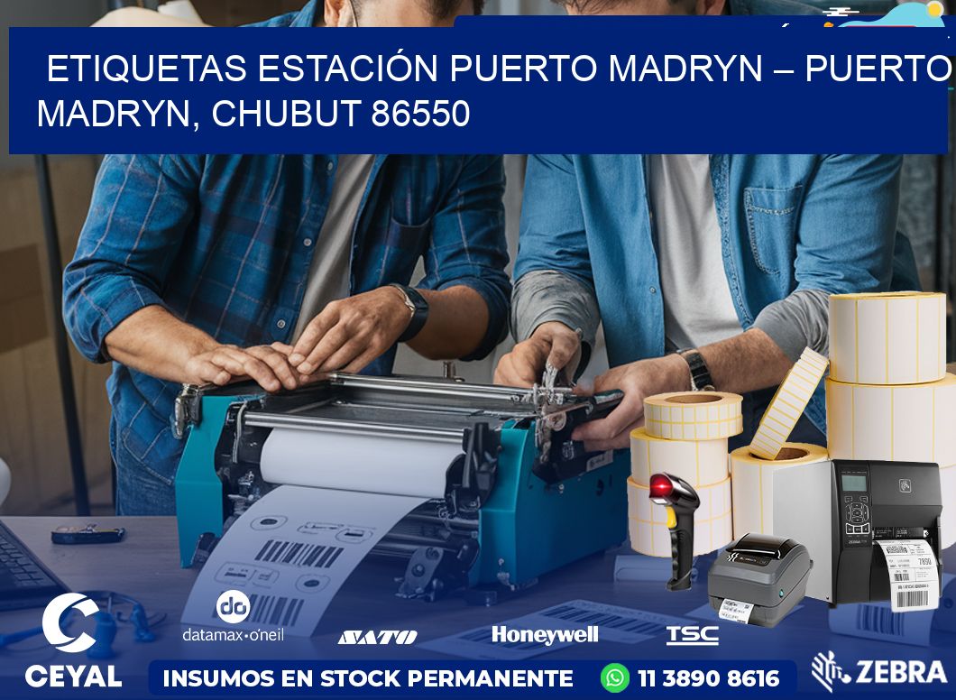 ETIQUETAS ESTACIÓN PUERTO MADRYN – PUERTO MADRYN, CHUBUT 86550