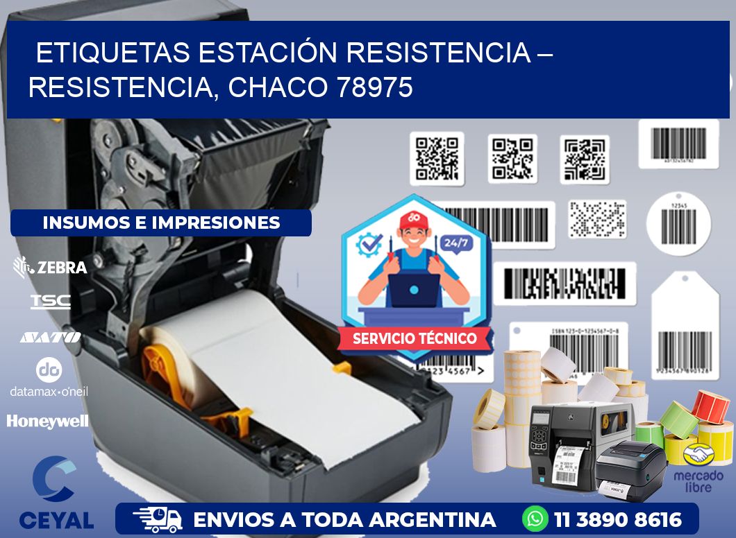 ETIQUETAS ESTACIÓN RESISTENCIA – RESISTENCIA, CHACO 78975