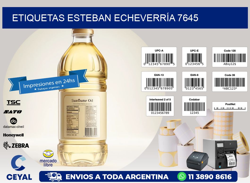 ETIQUETAS ESTEBAN ECHEVERRÍA 7645
