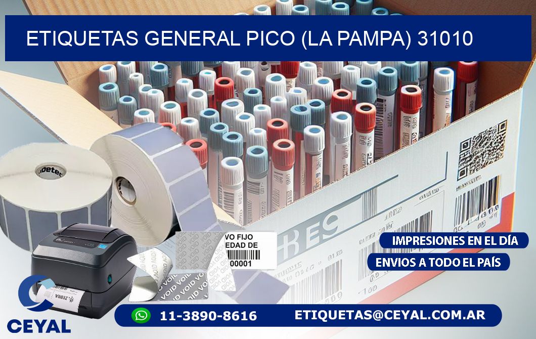 ETIQUETAS GENERAL PICO (LA PAMPA) 31010
