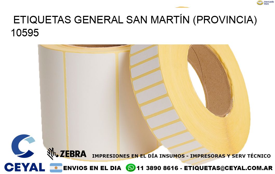 ETIQUETAS GENERAL SAN MARTÍN (PROVINCIA) 10595
