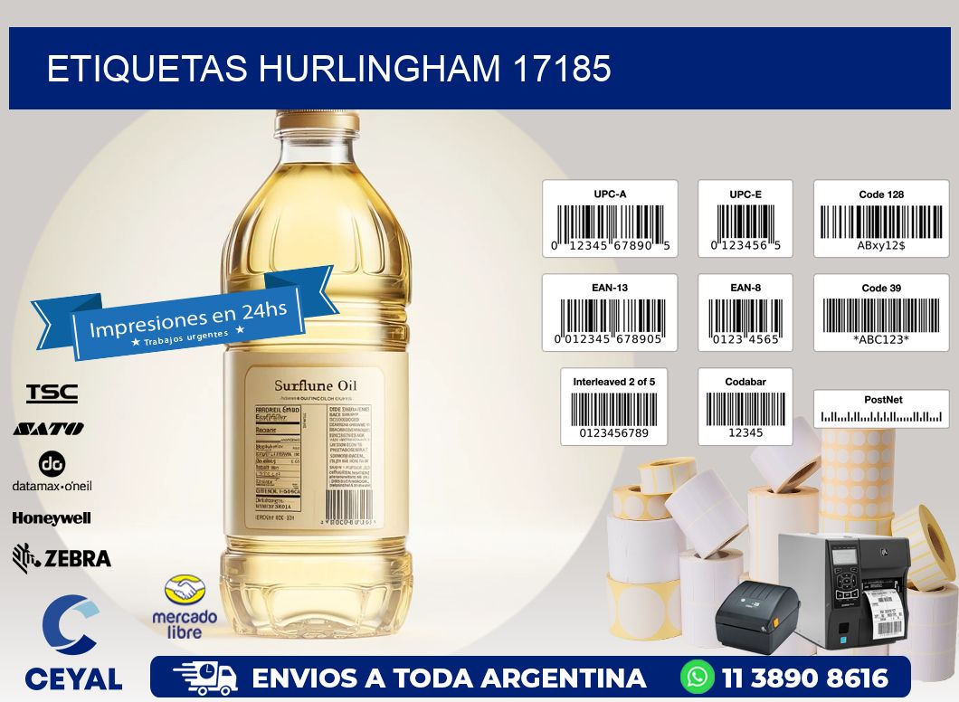ETIQUETAS HURLINGHAM 17185