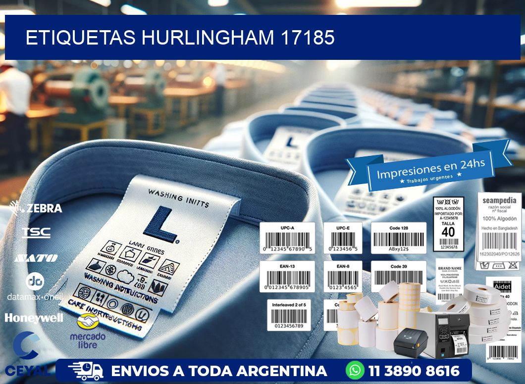 ETIQUETAS HURLINGHAM 17185