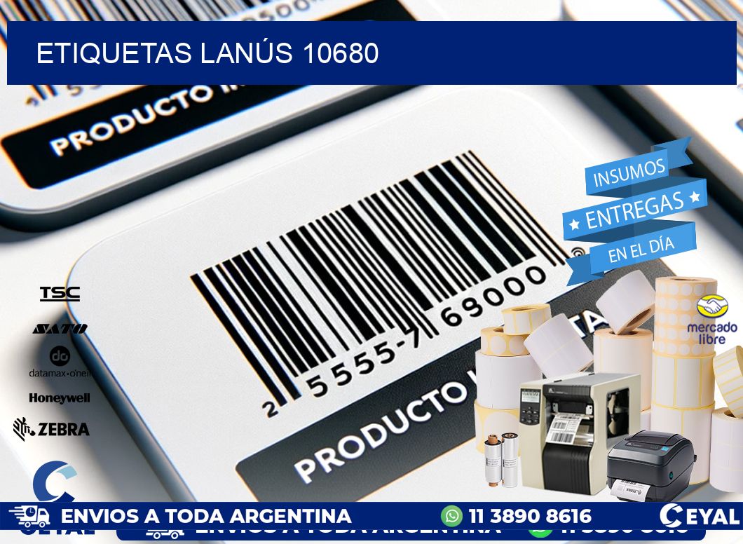 ETIQUETAS LANÚS 10680