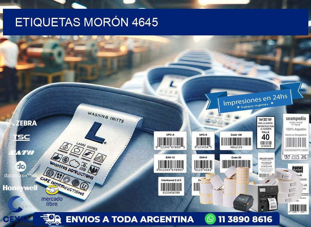 ETIQUETAS MORÓN 4645