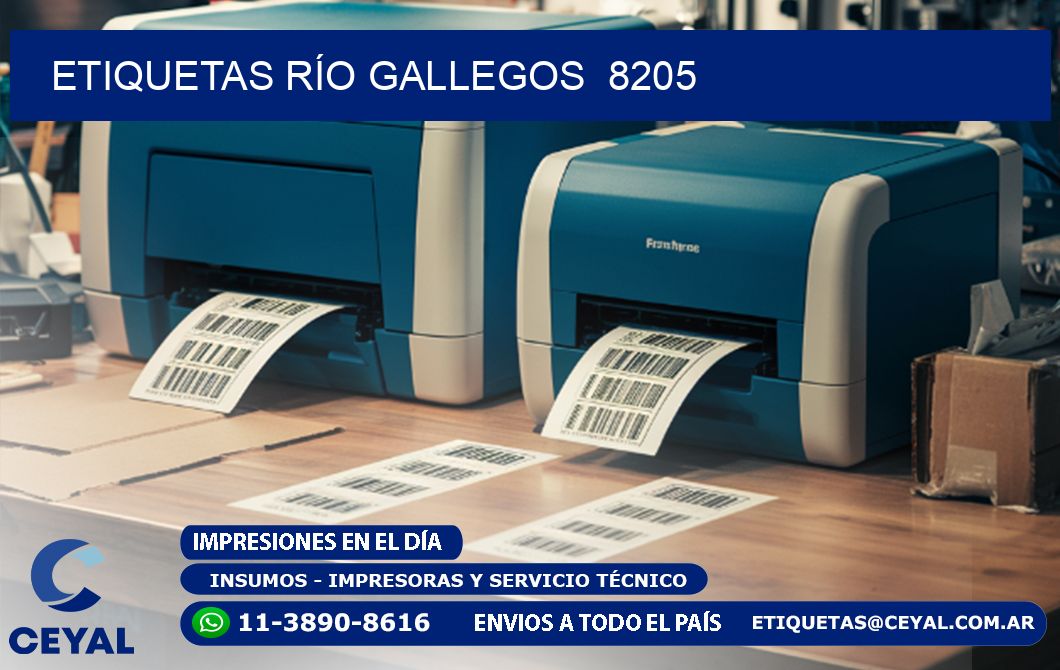 ETIQUETAS RÍO GALLEGOS 8205