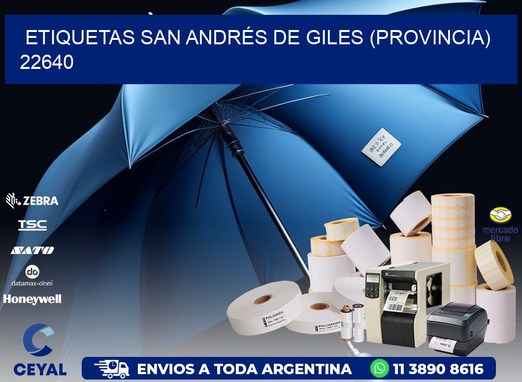ETIQUETAS SAN ANDRÉS DE GILES (PROVINCIA) 22640