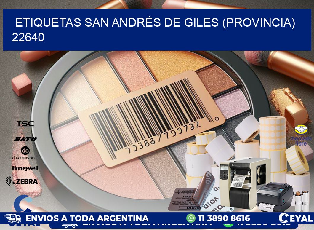 ETIQUETAS SAN ANDRÉS DE GILES (PROVINCIA) 22640