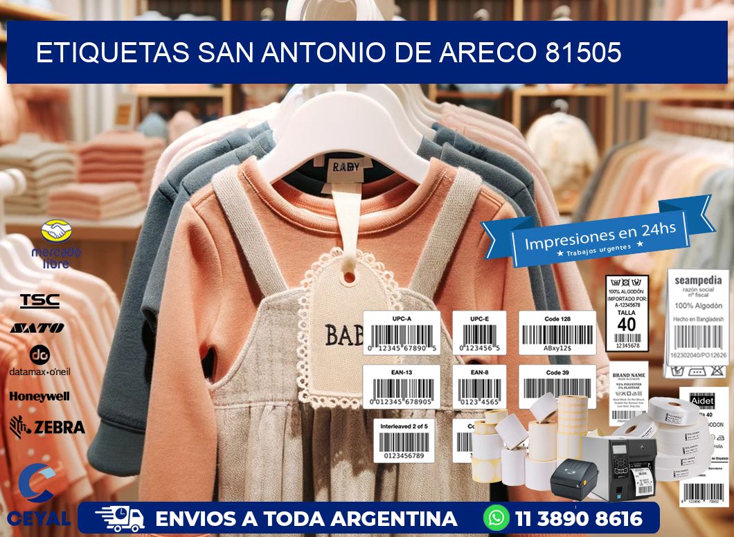 ETIQUETAS SAN ANTONIO DE ARECO 81505