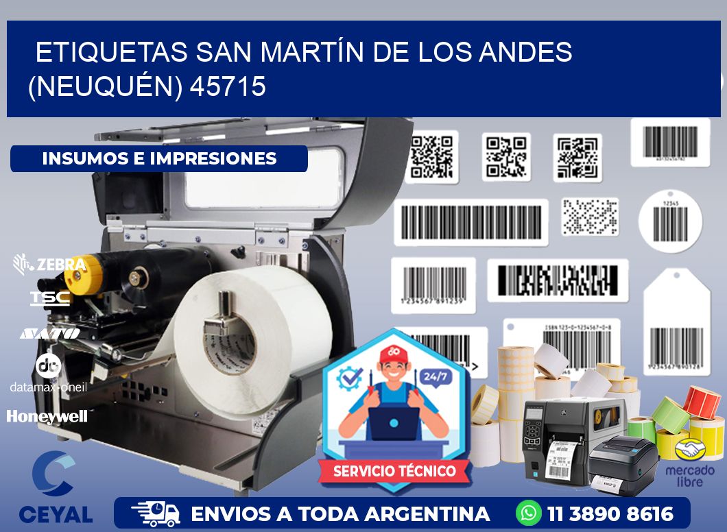ETIQUETAS SAN MARTÍN DE LOS ANDES (NEUQUÉN) 45715