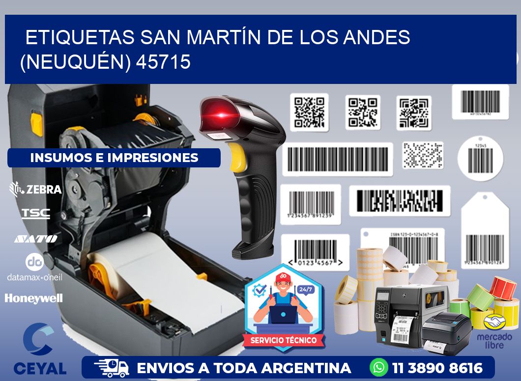 ETIQUETAS SAN MARTÍN DE LOS ANDES (NEUQUÉN) 45715