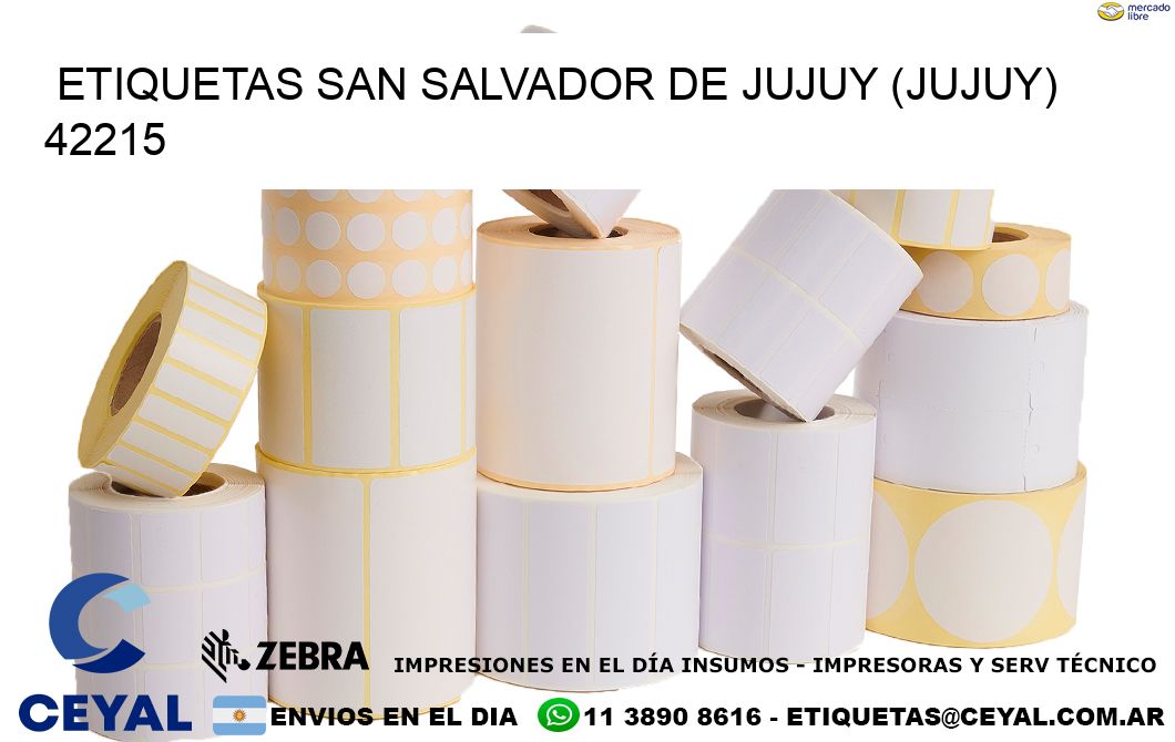 ETIQUETAS SAN SALVADOR DE JUJUY (JUJUY) 42215
