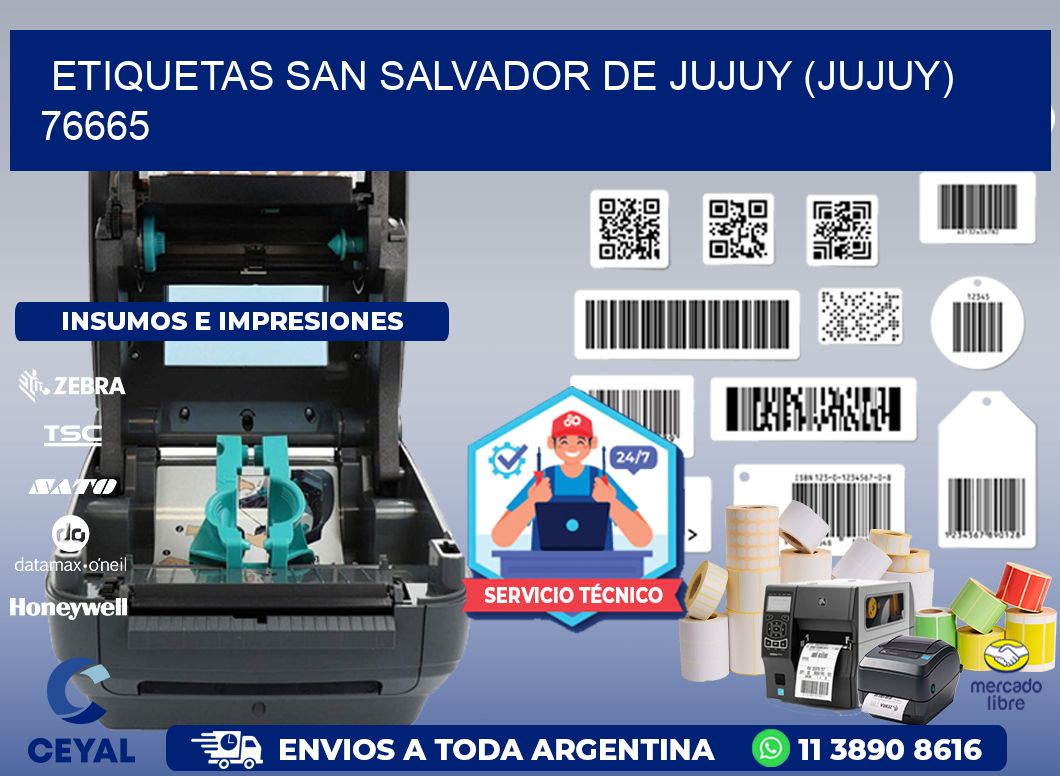 ETIQUETAS SAN SALVADOR DE JUJUY (JUJUY) 76665