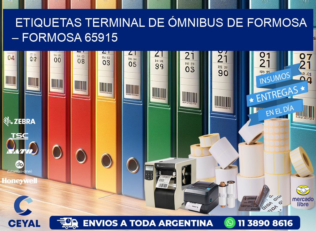 ETIQUETAS TERMINAL DE ÓMNIBUS DE FORMOSA – FORMOSA 65915