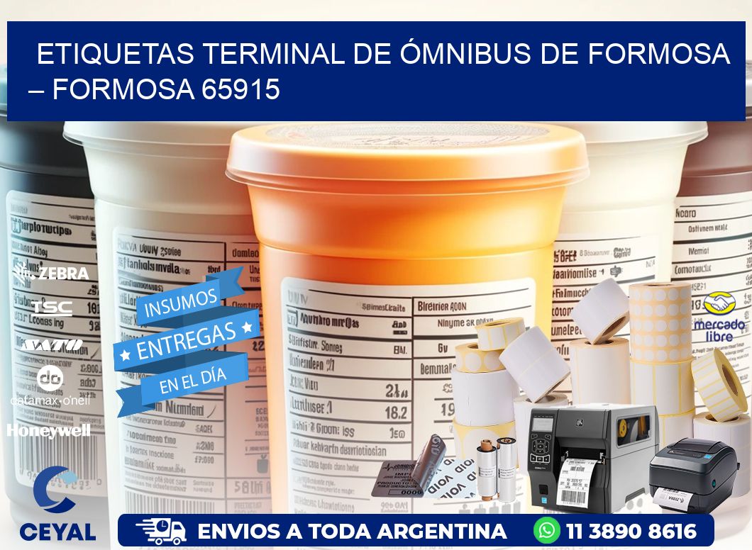 ETIQUETAS TERMINAL DE ÓMNIBUS DE FORMOSA – FORMOSA 65915
