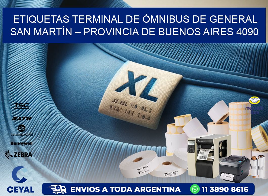 ETIQUETAS TERMINAL DE ÓMNIBUS DE GENERAL SAN MARTÍN – PROVINCIA DE BUENOS AIRES 4090