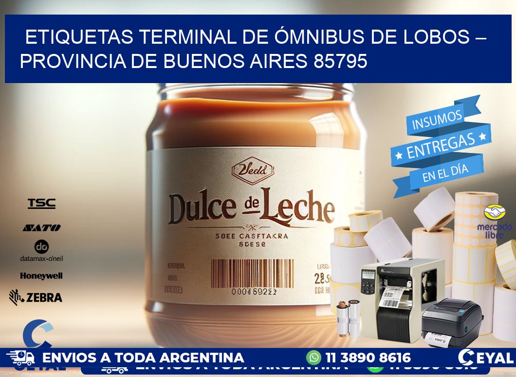 ETIQUETAS TERMINAL DE ÓMNIBUS DE LOBOS – PROVINCIA DE BUENOS AIRES 85795