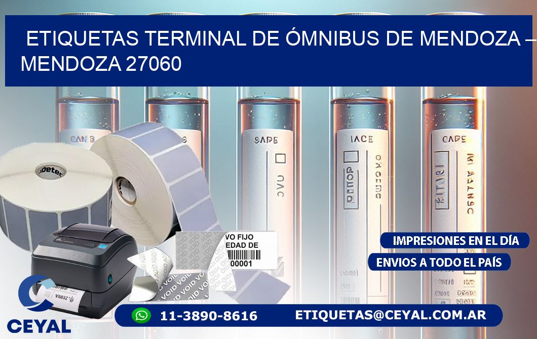 ETIQUETAS TERMINAL DE ÓMNIBUS DE MENDOZA – MENDOZA 27060