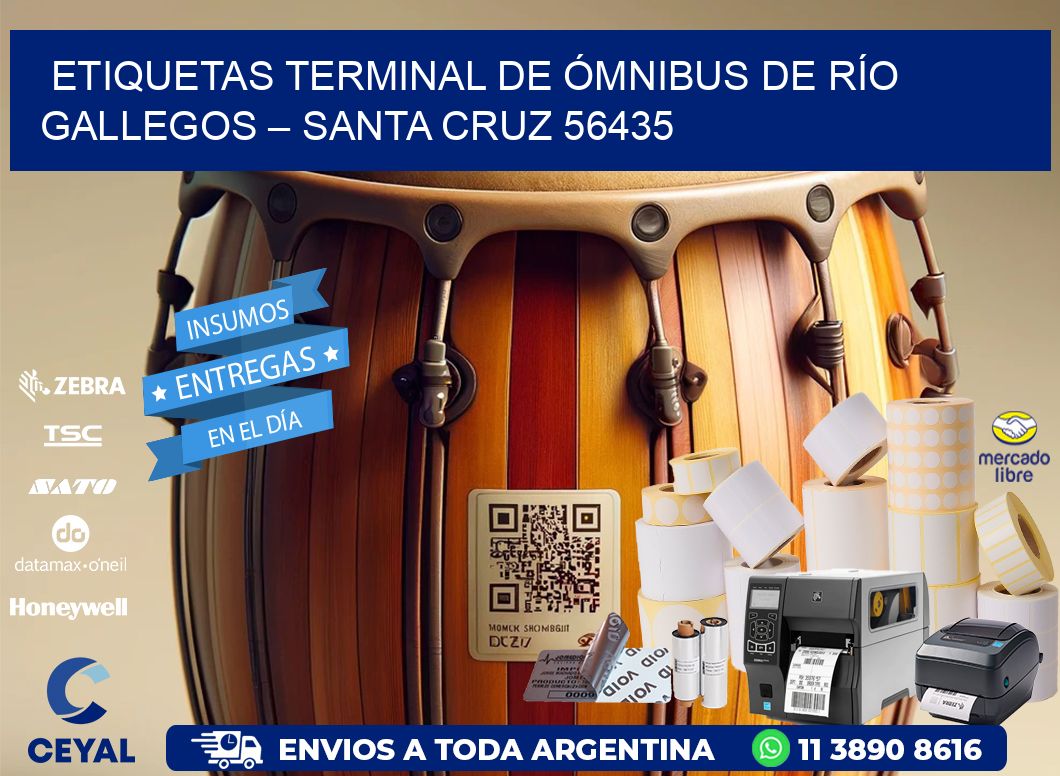 ETIQUETAS TERMINAL DE ÓMNIBUS DE RÍO GALLEGOS – SANTA CRUZ 56435