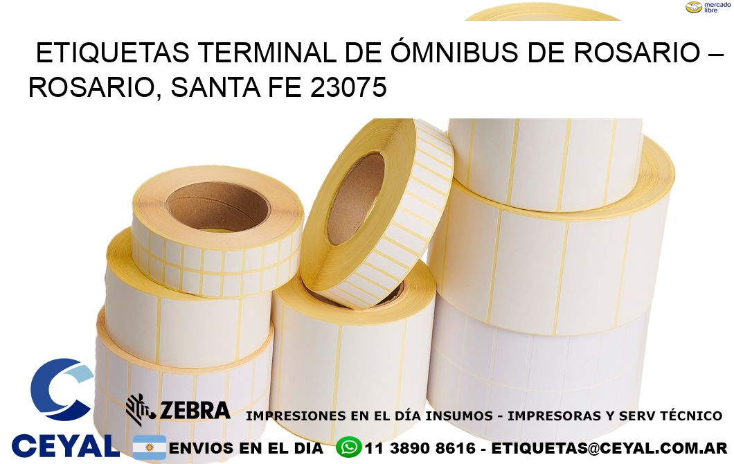 ETIQUETAS TERMINAL DE ÓMNIBUS DE ROSARIO – ROSARIO, SANTA FE 23075