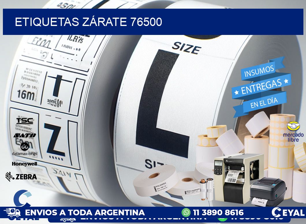 ETIQUETAS ZÁRATE 76500