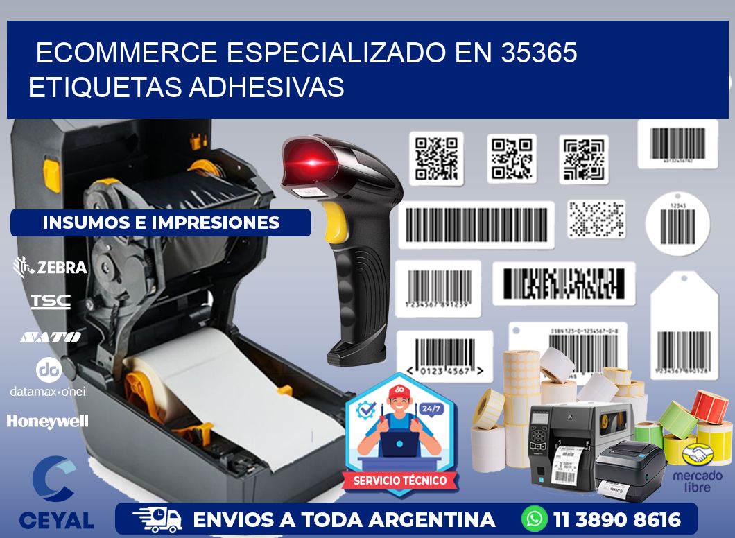 Ecommerce Especializado en 35365 Etiquetas Adhesivas