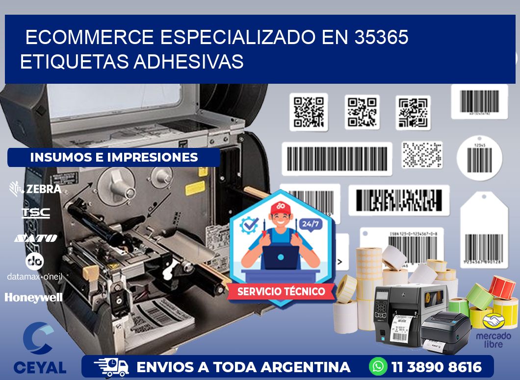 Ecommerce Especializado en 35365 Etiquetas Adhesivas