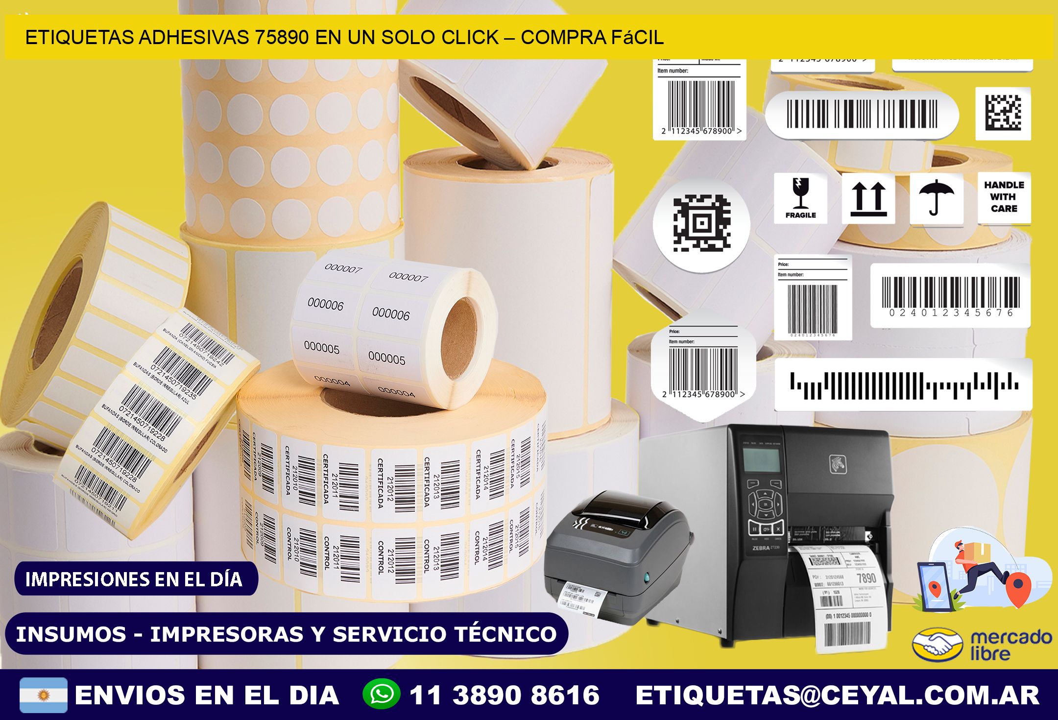Etiquetas Adhesivas 75890 en un Solo Click – Compra Fácil