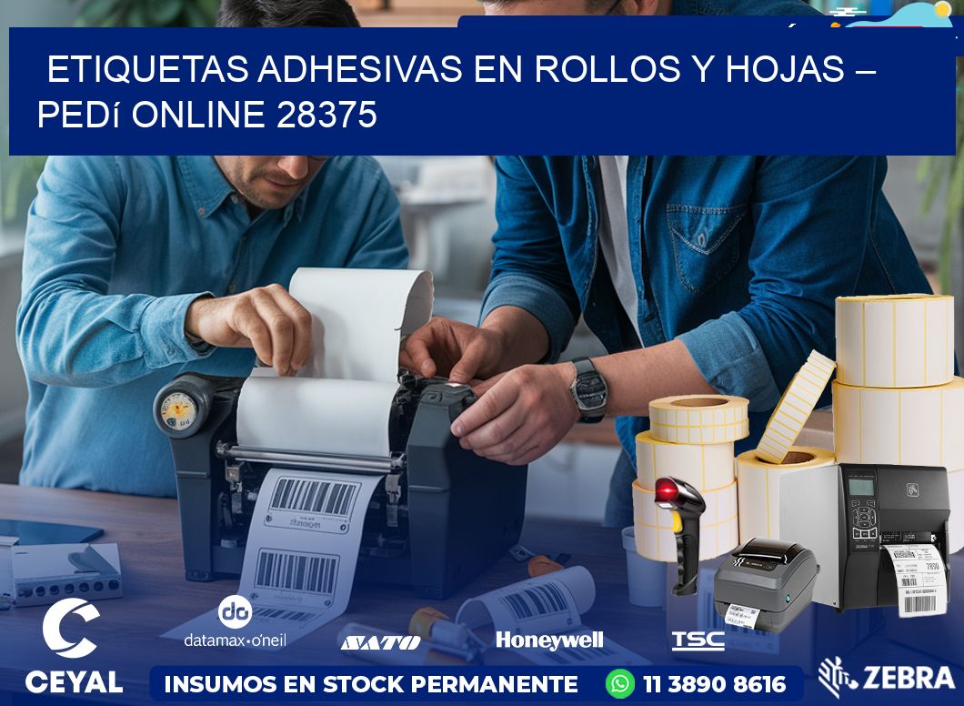 Etiquetas Adhesivas en Rollos y Hojas – Pedí Online 28375