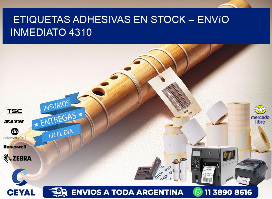 Etiquetas Adhesivas en Stock – Envío Inmediato 4310