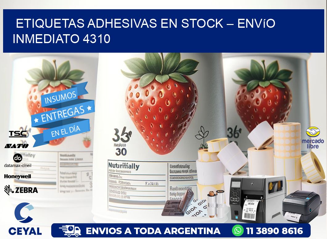 Etiquetas Adhesivas en Stock – Envío Inmediato 4310