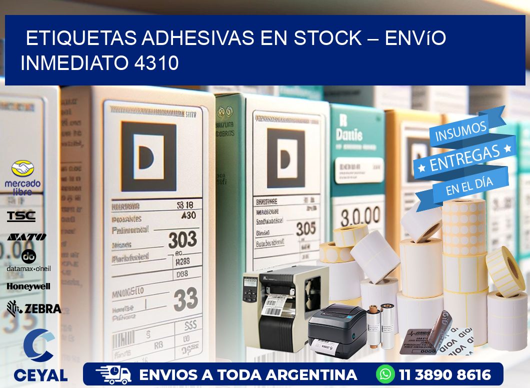Etiquetas Adhesivas en Stock – Envío Inmediato 4310
