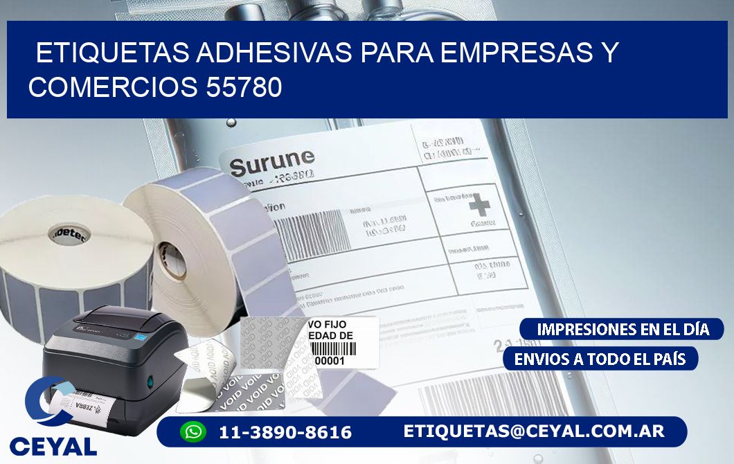 Etiquetas Adhesivas para Empresas y Comercios 55780