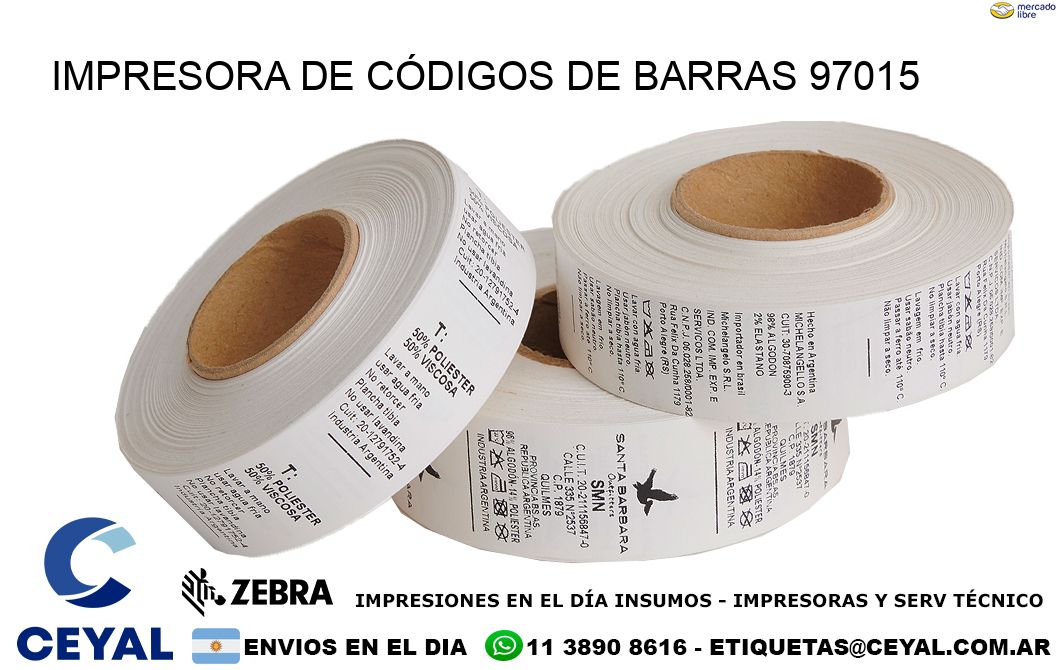 IMPRESORA DE CÓDIGOS DE BARRAS 97015