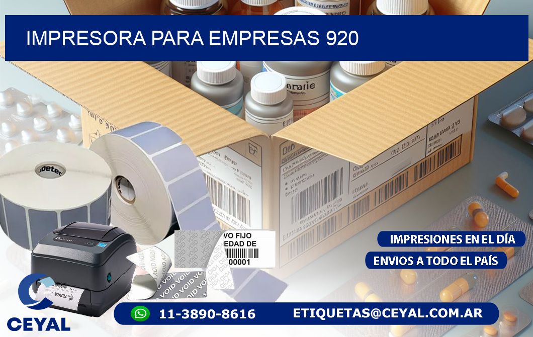 IMPRESORA PARA EMPRESAS 920