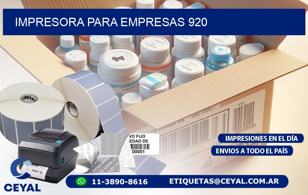 IMPRESORA PARA EMPRESAS 920