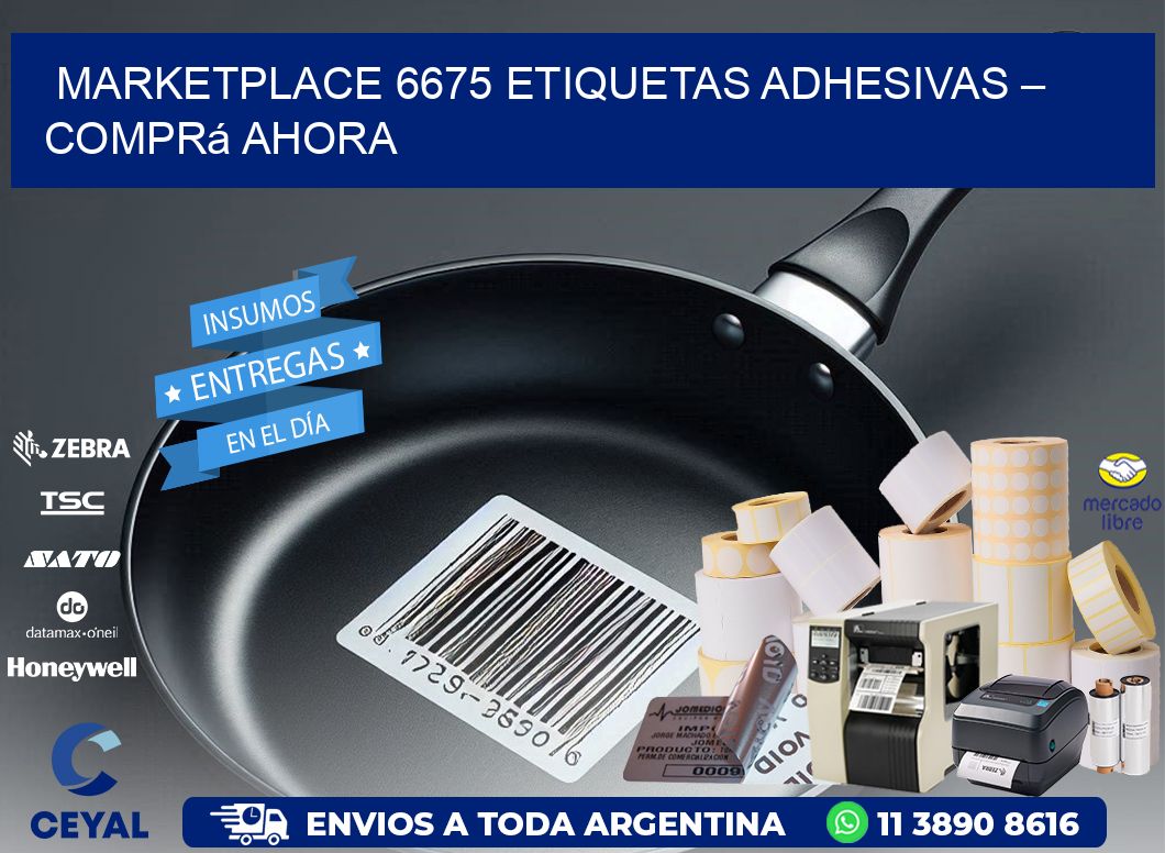 Marketplace 6675 Etiquetas Adhesivas – Comprá Ahora