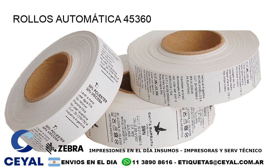 ROLLOS AUTOMÁTICA 45360