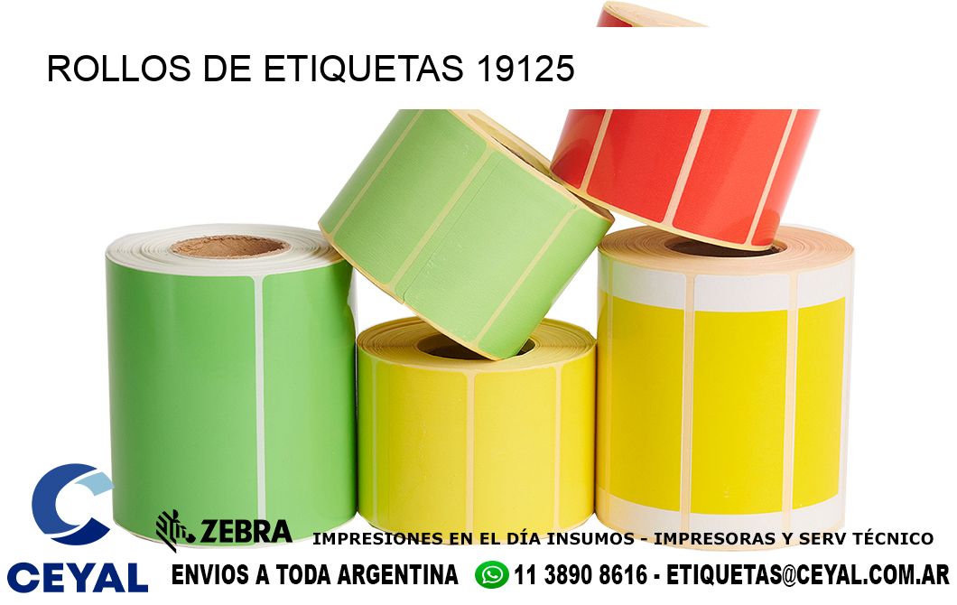 ROLLOS DE ETIQUETAS 19125