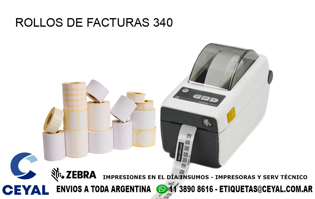 ROLLOS DE FACTURAS 340