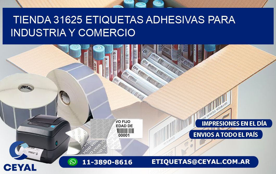 Tienda 31625 Etiquetas Adhesivas para Industria y Comercio