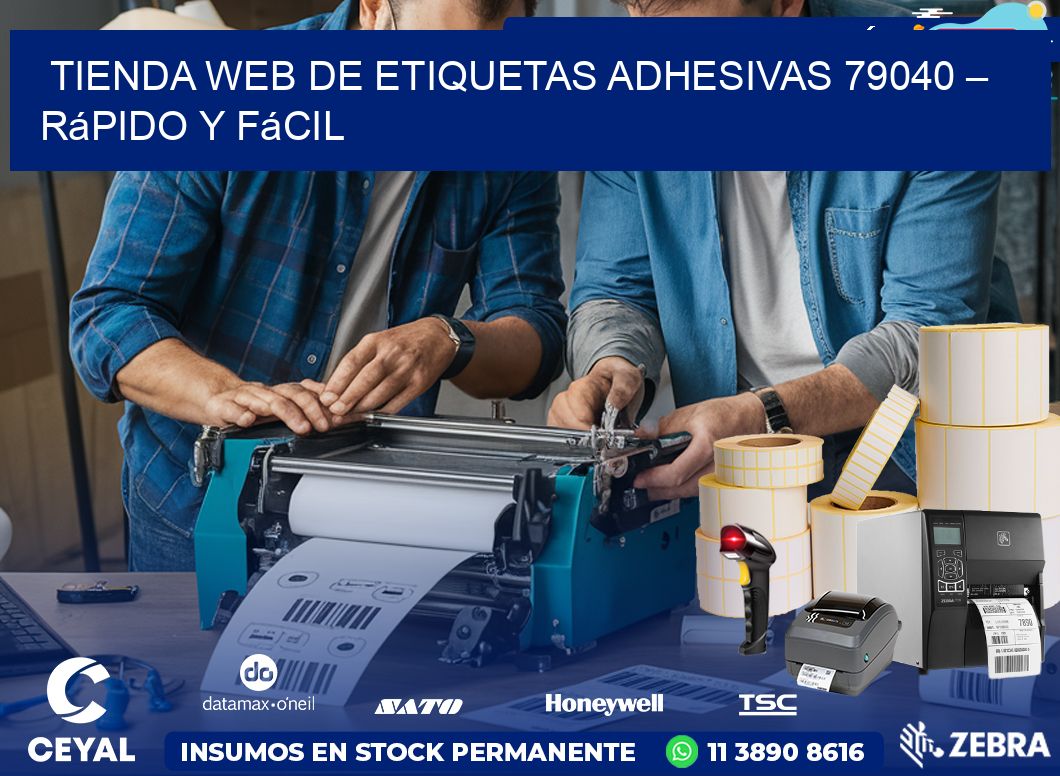 Tienda Web de Etiquetas Adhesivas 79040 – Rápido y Fácil